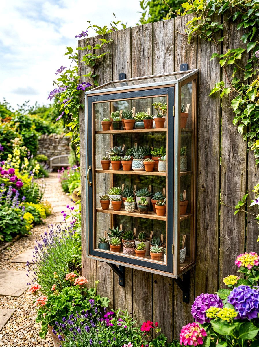 Wall Mounted Greenhouse - 30 budget greenhouse ideas