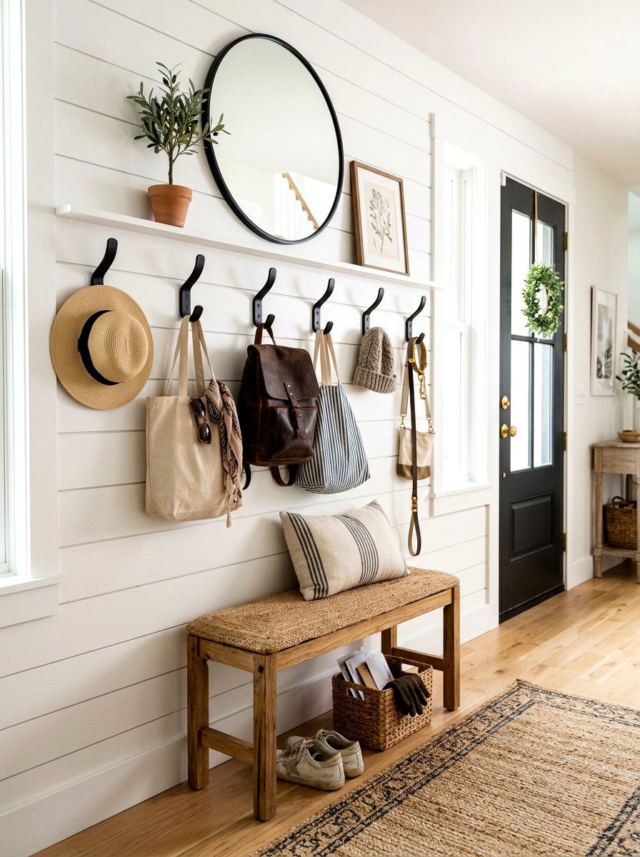 Wall Mounted Hooks - 30 stylish host home ideas