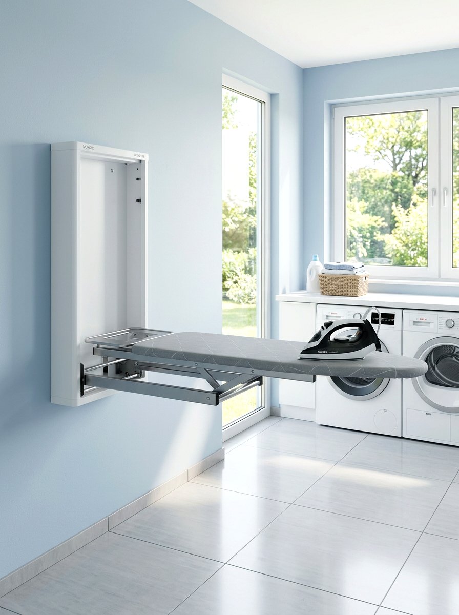 Wall Mounted Ironing Board - 30 ironing station ideas