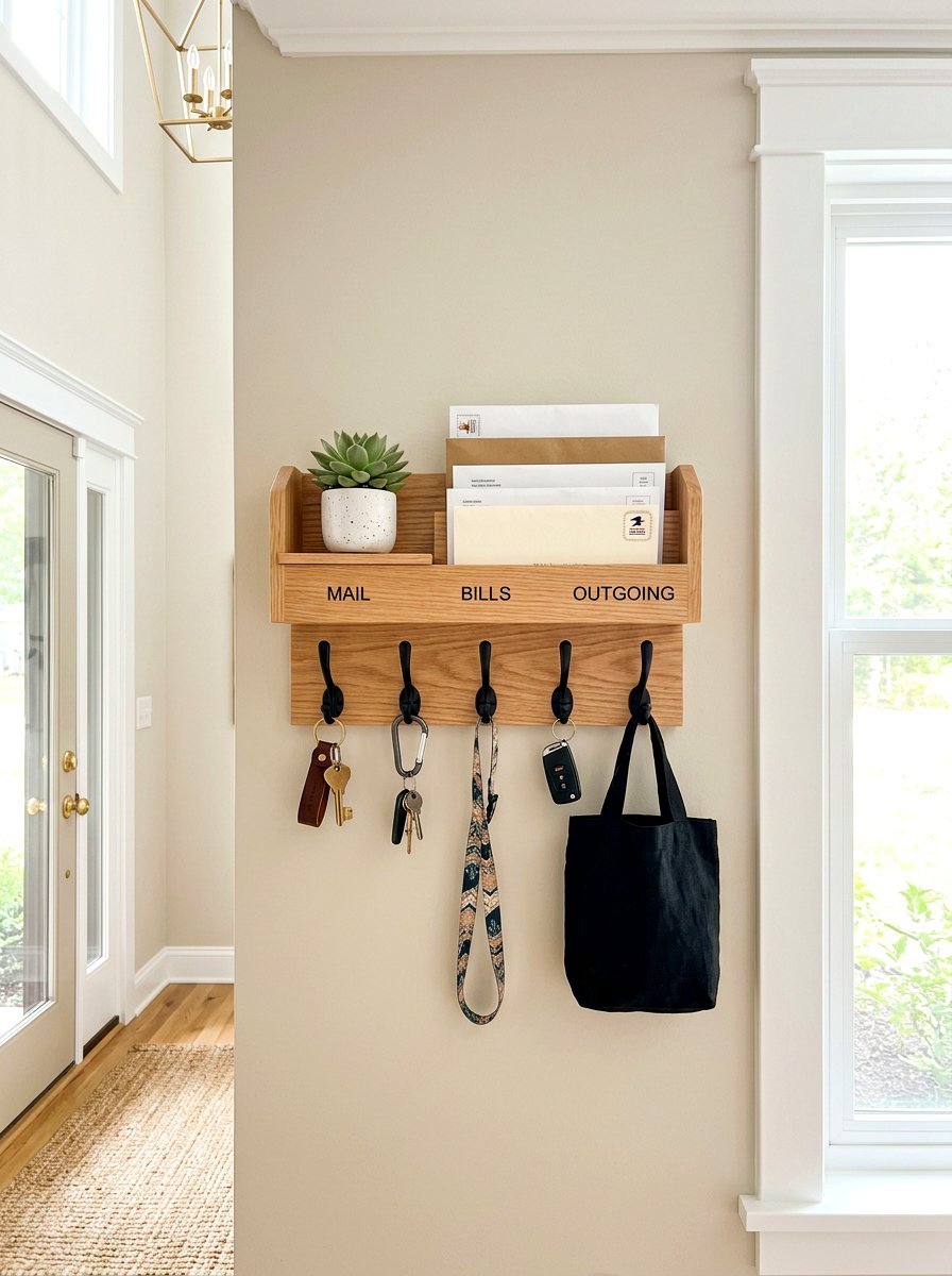Wall Mounted Mail Organizer - 30 mail sorting cabinet ideas