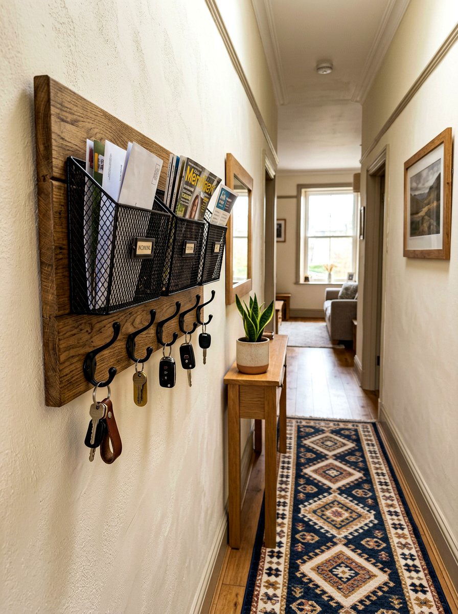 Wall Mounted Mail Organizer - 30 mail drop zone ideas