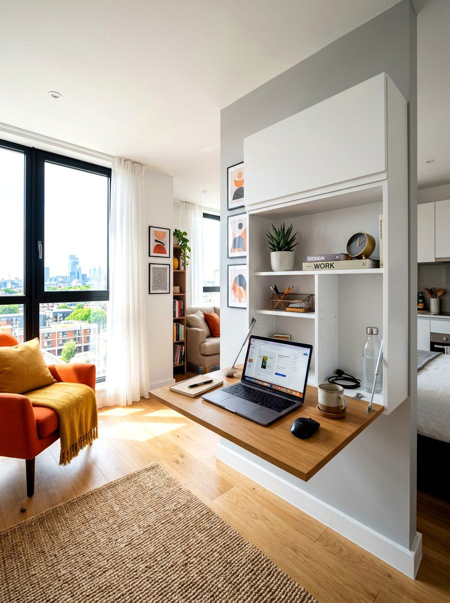 Fold Down Desk Apartment Ideas: 30 Space-Saving Setups