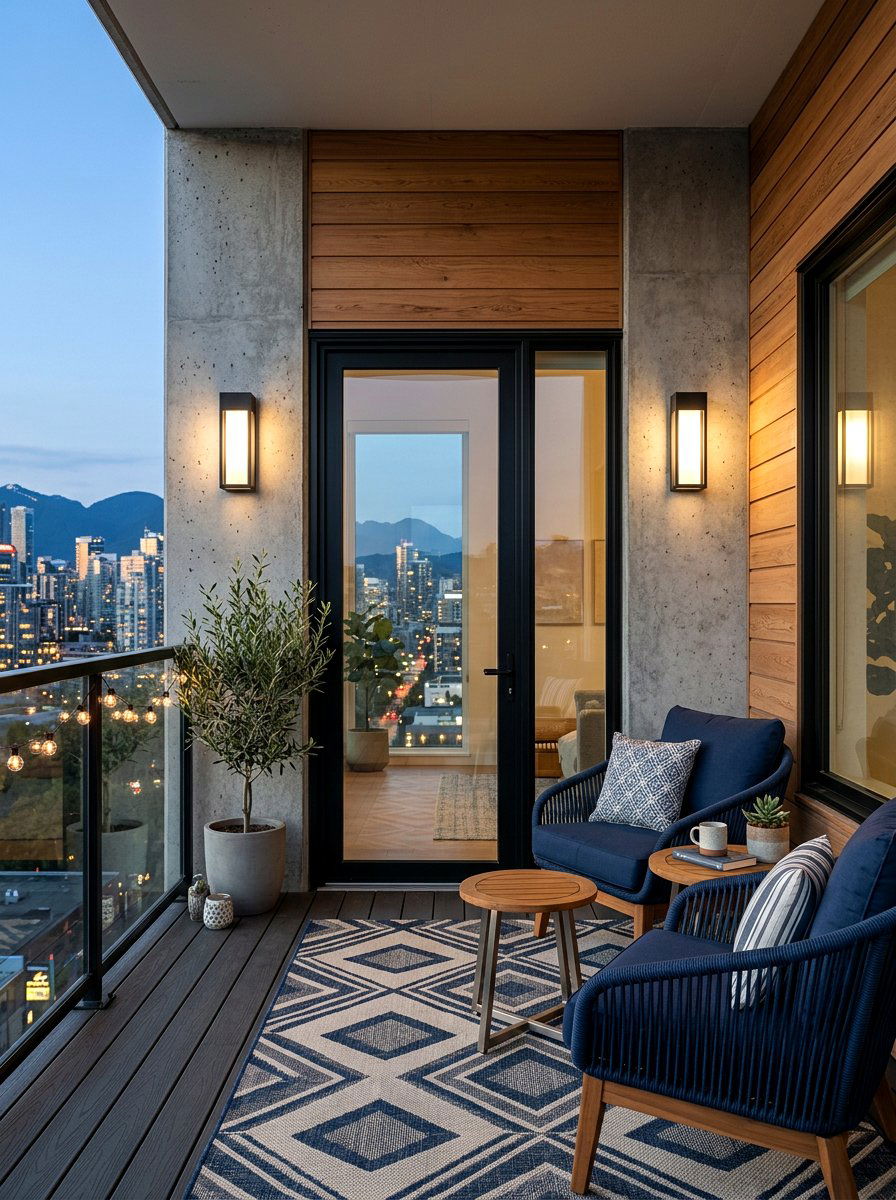 Wall Mounted Outdoor Sconces - 30 apartment patio lighting ideas