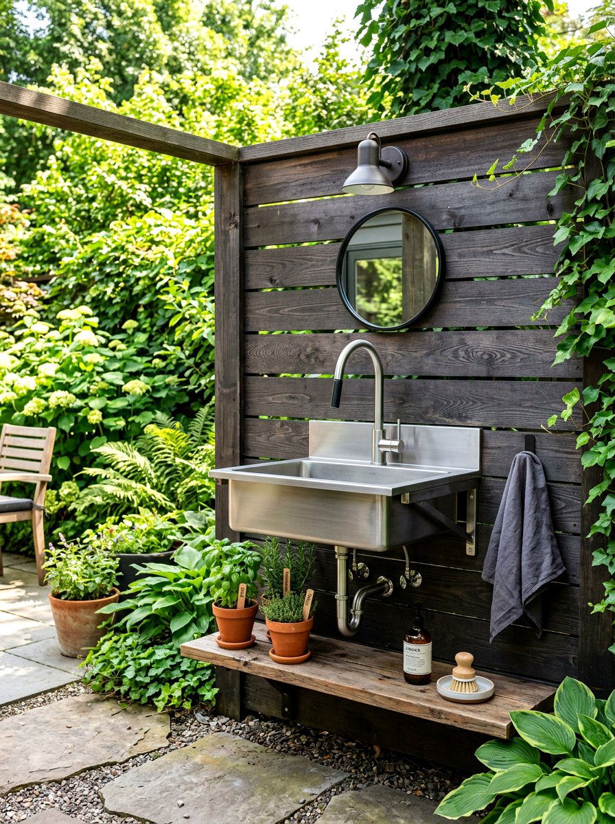 Wall Mounted Outdoor Sink - 30 outdoor utility sink ideas