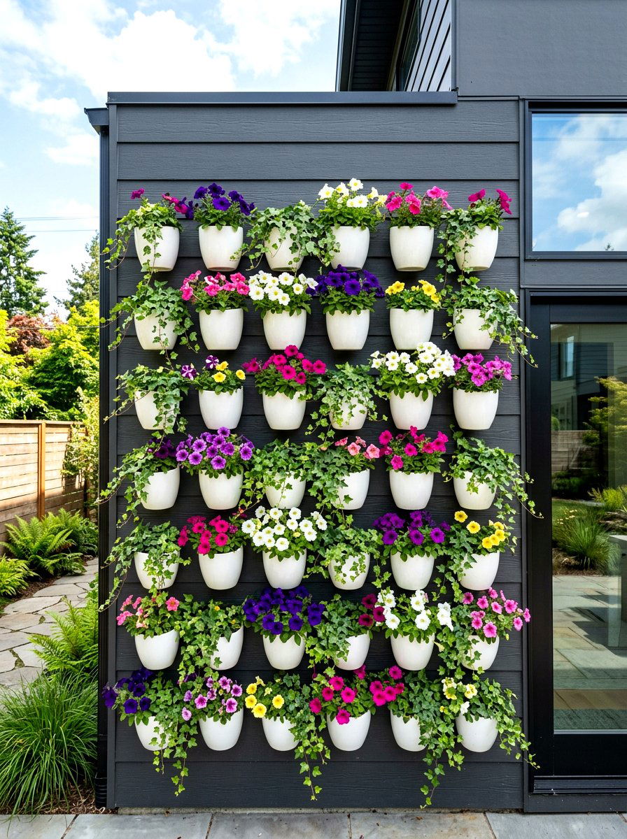 Wall Mounted Planter - 30 vertical garden ideas