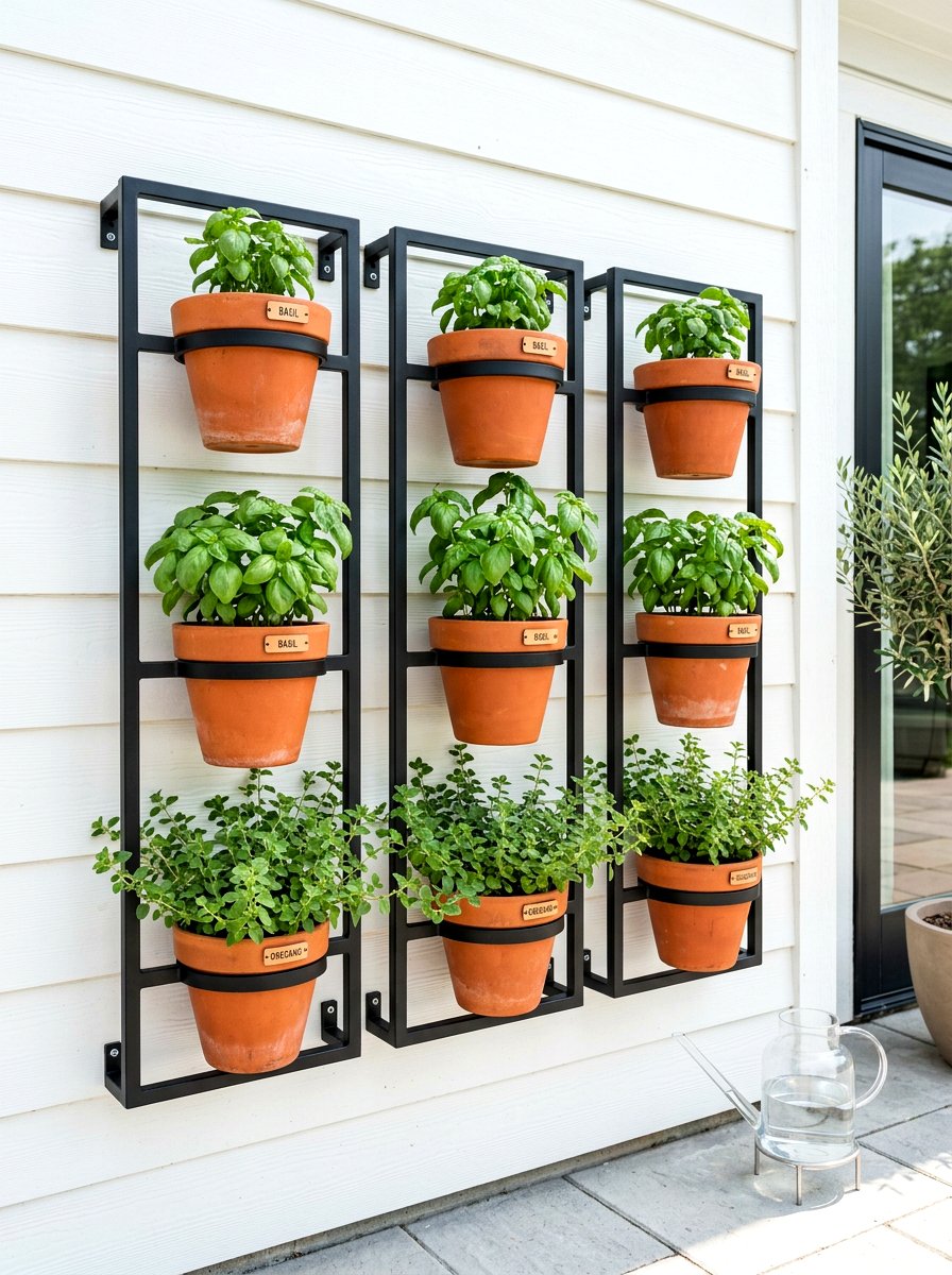 Wall Mounted Planter - 30 vertical vegetable garden ideas