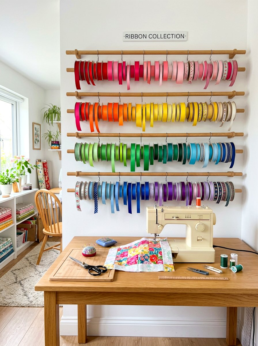 30 Ribbon Storage Ideas for Craft Space, Pretty Yet Practical