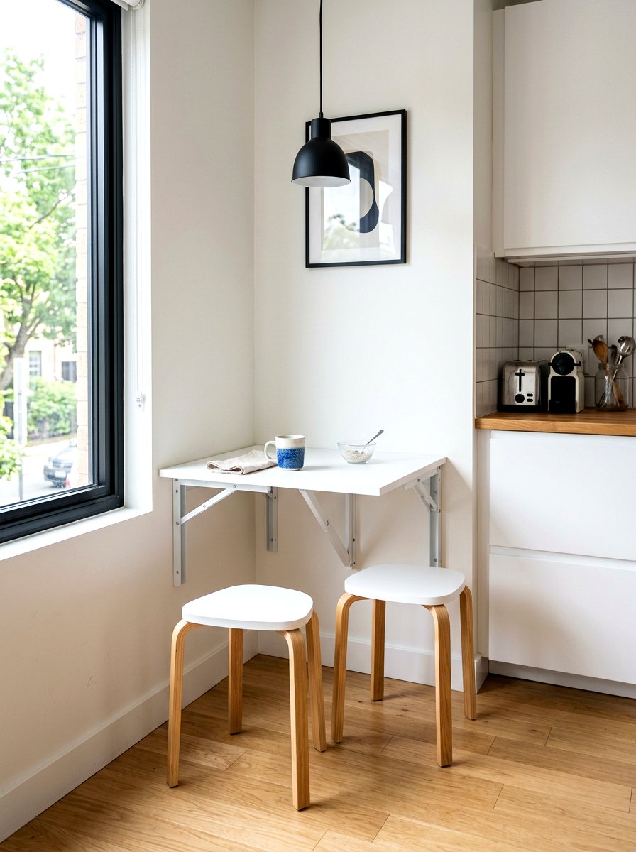 Wall Mounted Table - 30 studio apartment ideas