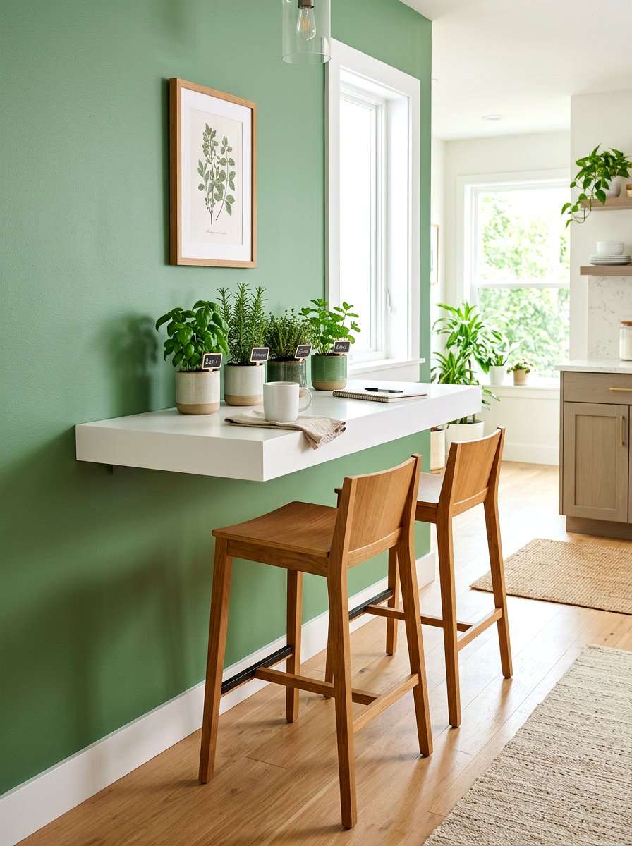 Wall Mounted Table - 30 breakfast nook ideas