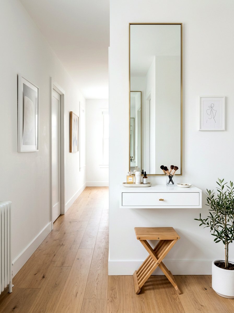 Wall Mounted Vanity - 30 dressing table ideas