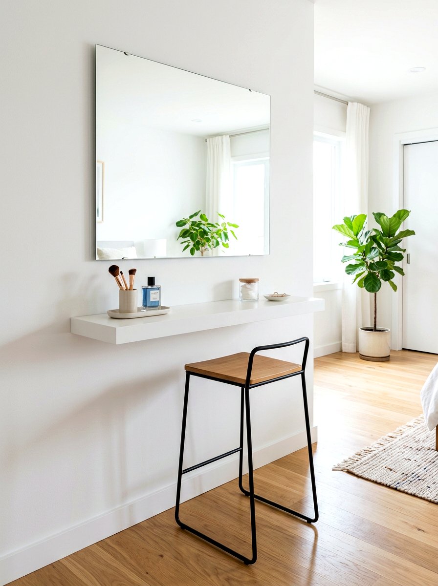 Wall Mounted Vanity Nook - 30 vanity nook ideas