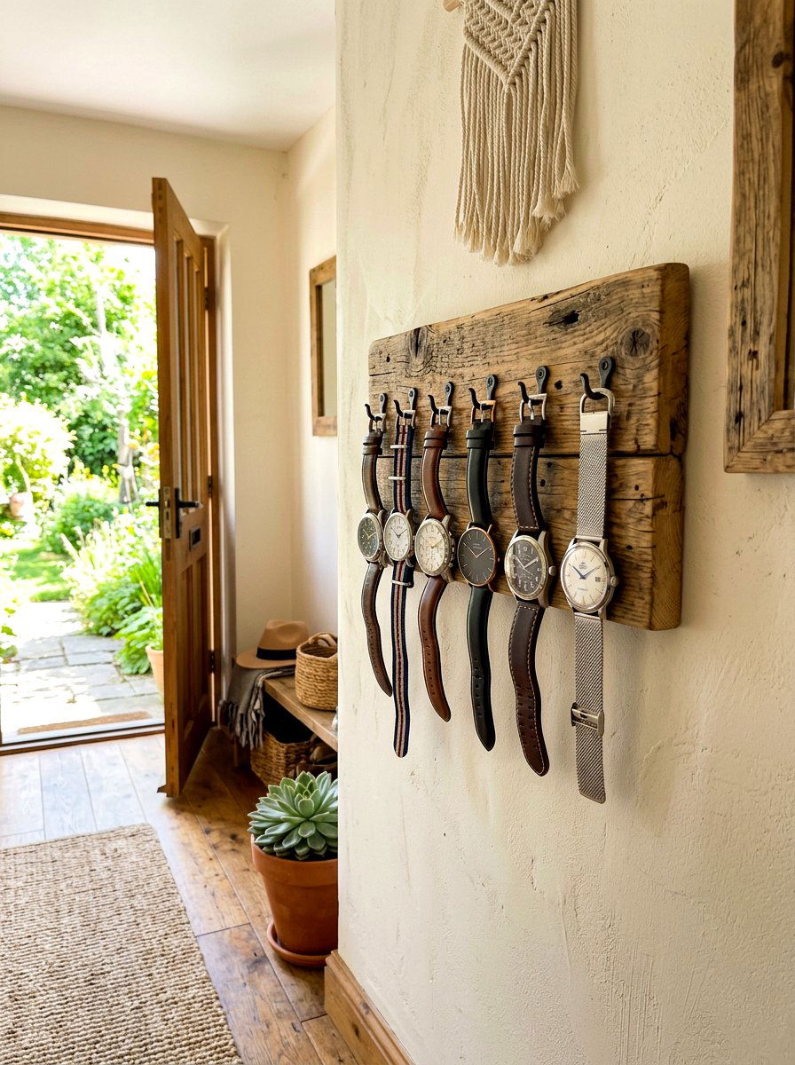 Wall Mounted Watch Rack - 30 watch storage ideas