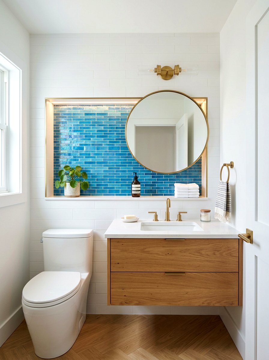 Wall Niche Powder Room - 30 powder room ideas