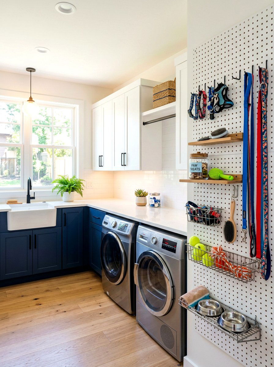 Wall Pegboard Toy System - 30 pet toy wall storage ideas