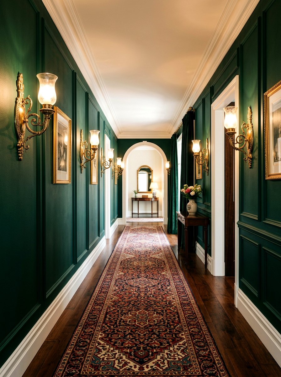 Wall Sconce - 30 hallway wall decor ideas