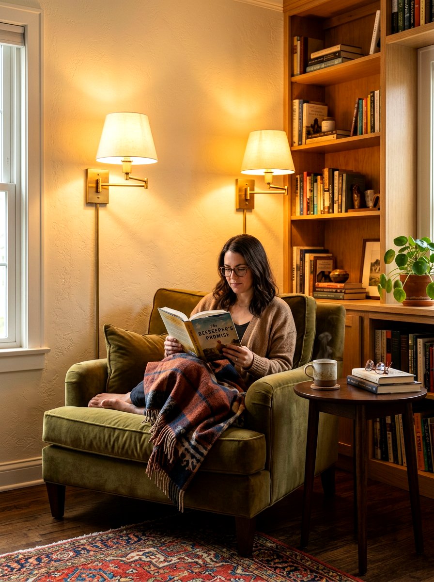 Wall Sconce Lighting - 30 cozy apartment corner ideas