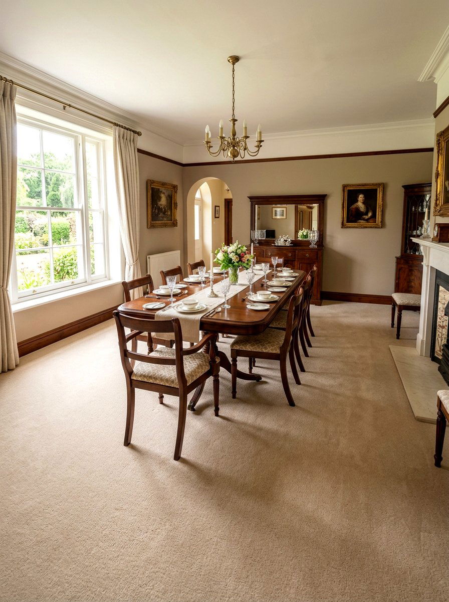 Wall To Wall Rug In Dining Room - 30 dining room rug placement ideas