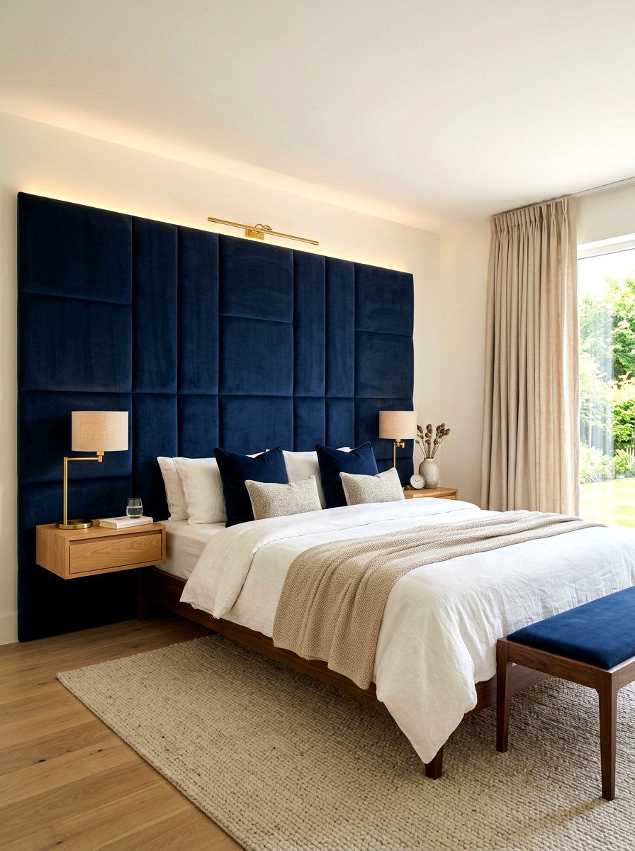 Wall To Wall Upholstered Headboard - 30 wall wrapped headboard ideas