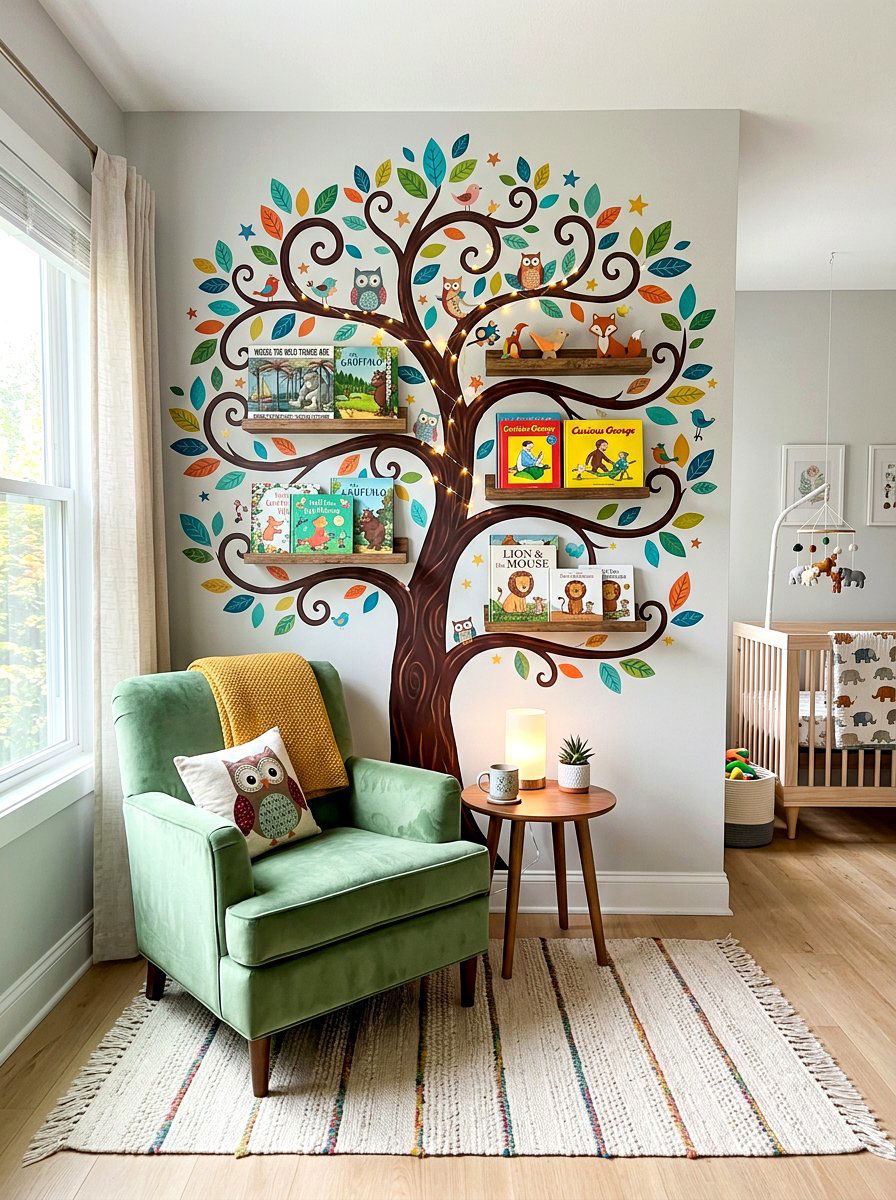 Wall decal reading corner - 30 nursery reading corner ideas aesthetic