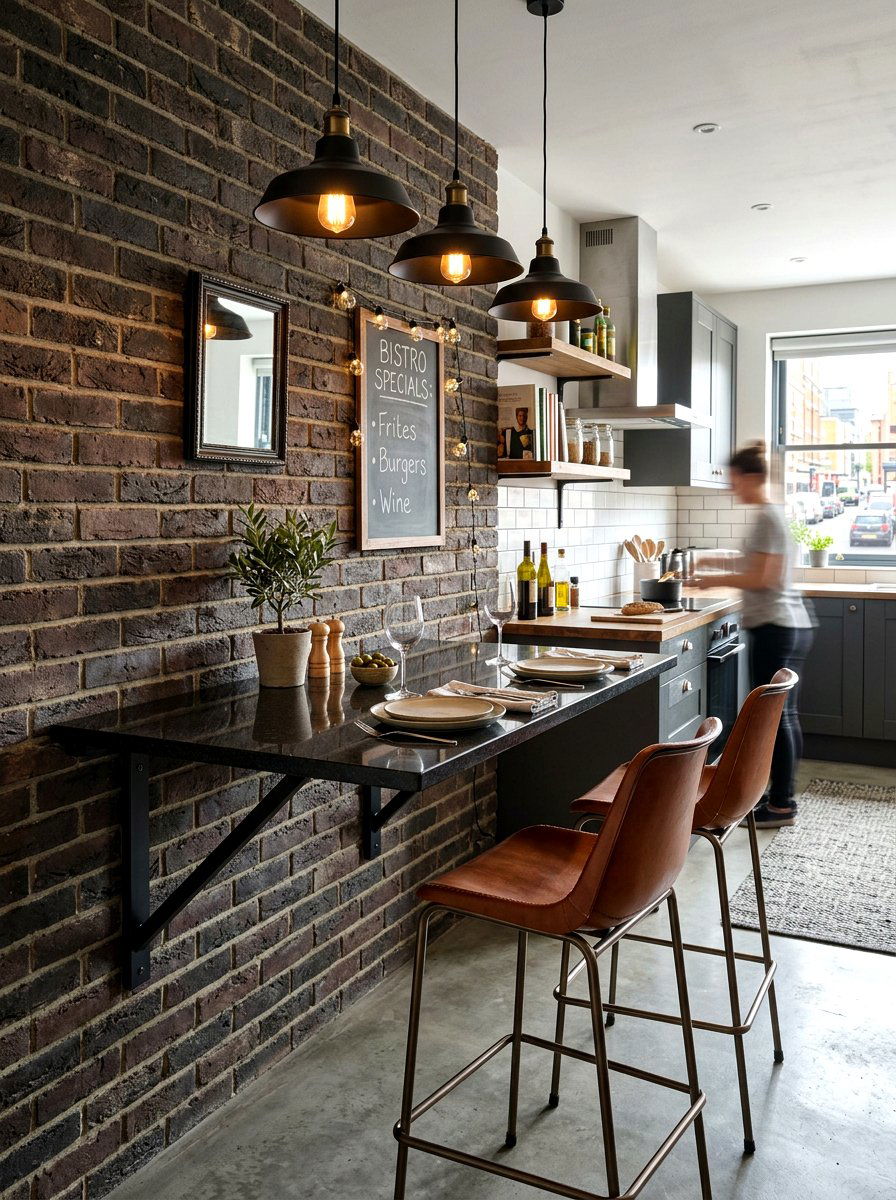 Wall hung kitchen table - 30 Murphy dining table ideas