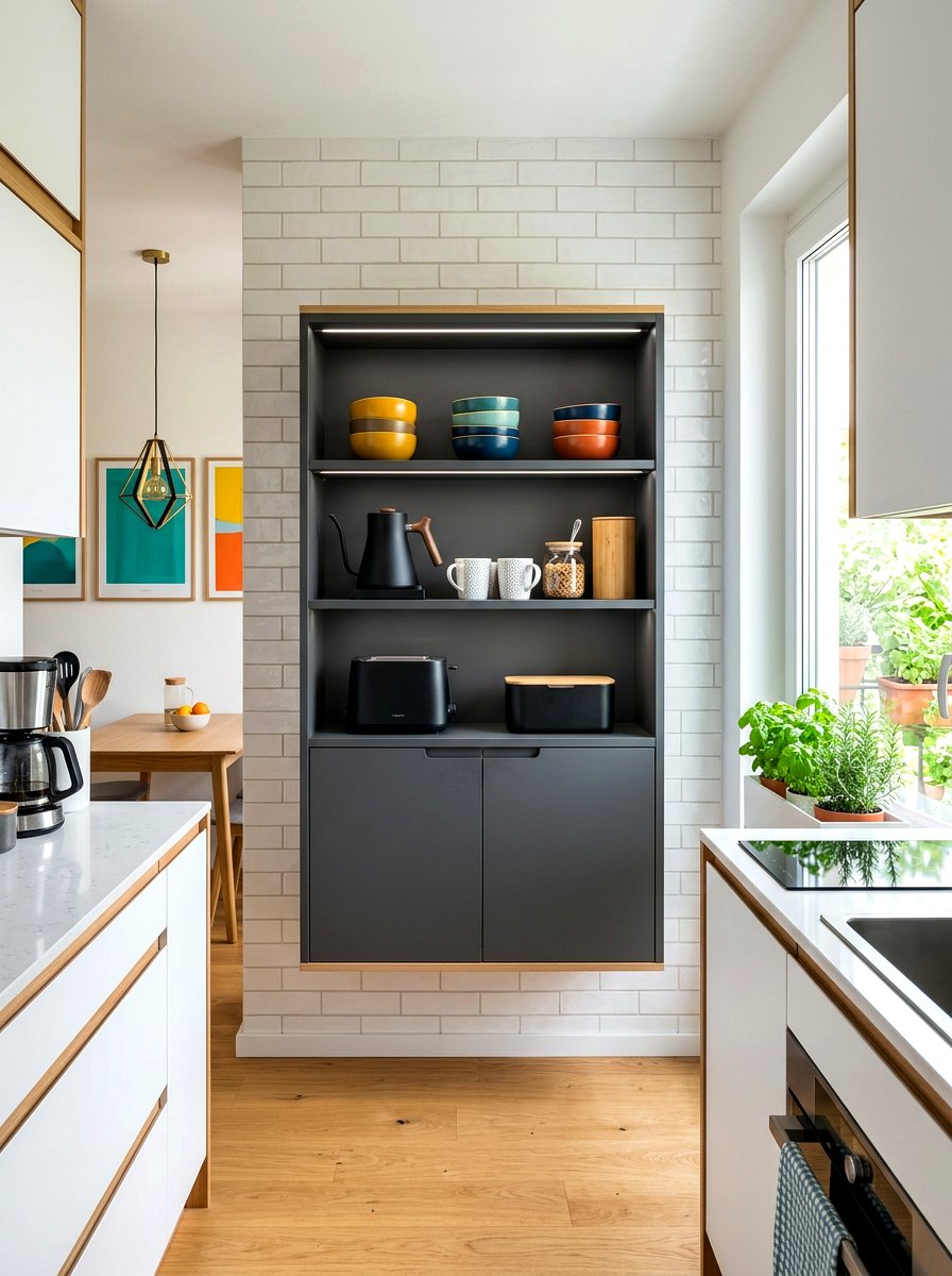 Wall mounted breakfast station cabinet - 30 breakfast station cabinet ideas