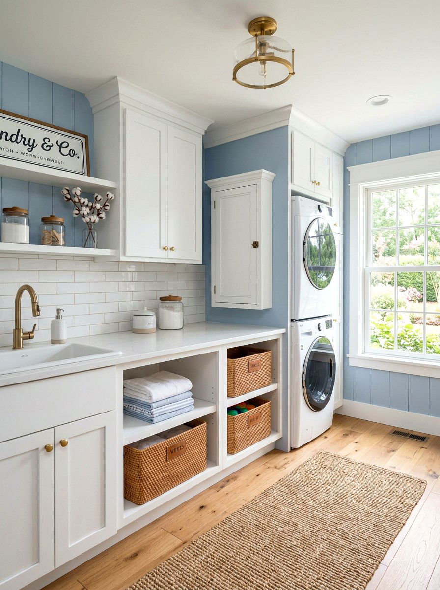 Wall mounted ironing board - 30 ironing board storage ideas