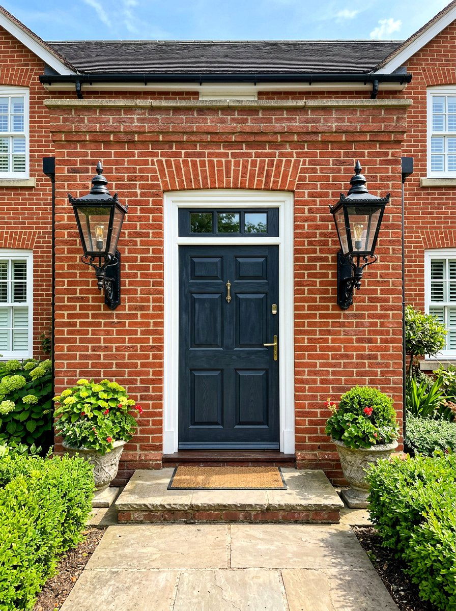 Wall mounted lantern next to door - 30 porch lantern styling ideas