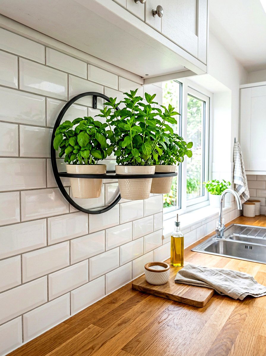 Wall mounted plant ring - 30 plant stand ideas