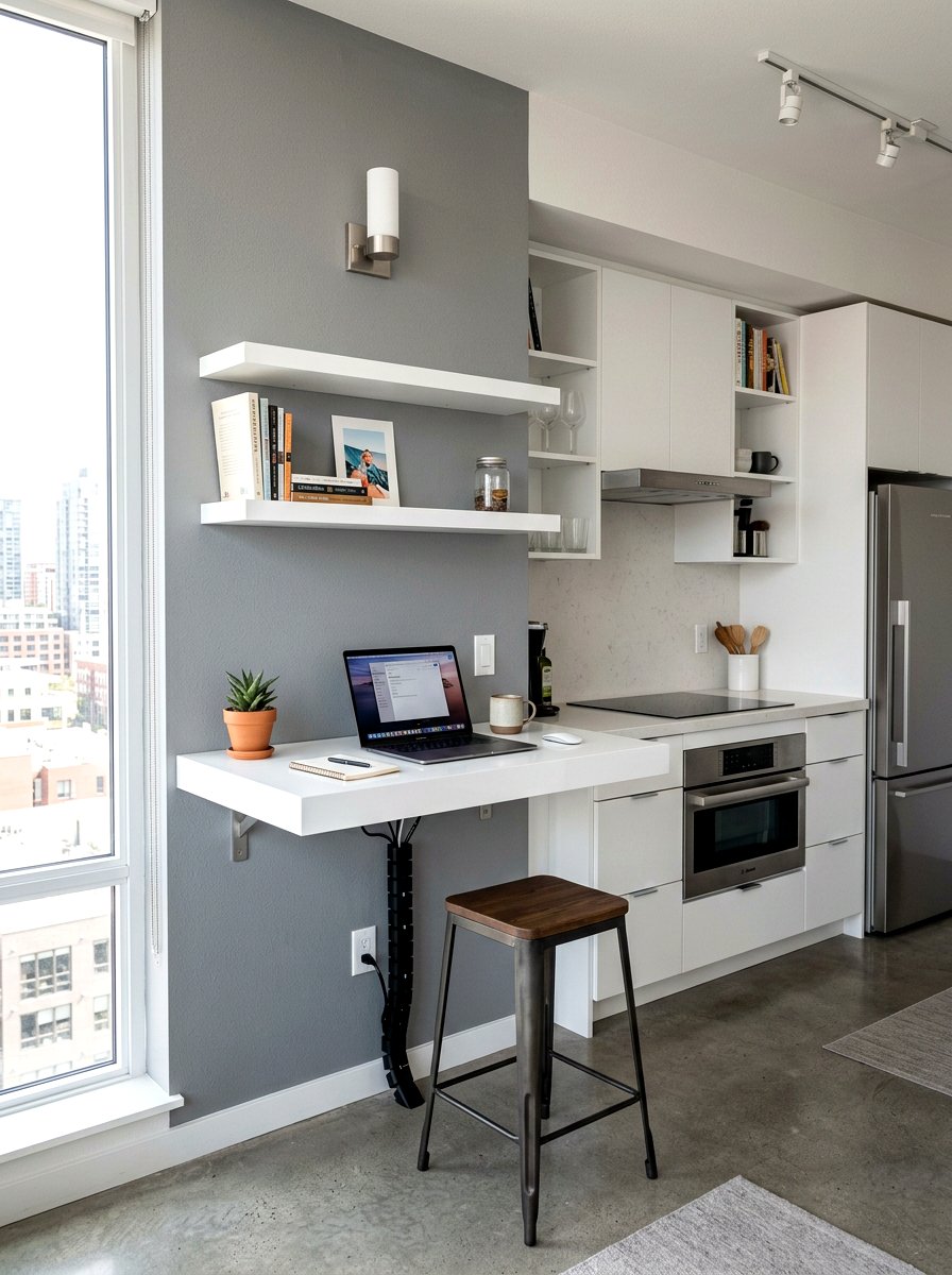 Wall mounted standing desk - 30 standing desk room ideas
