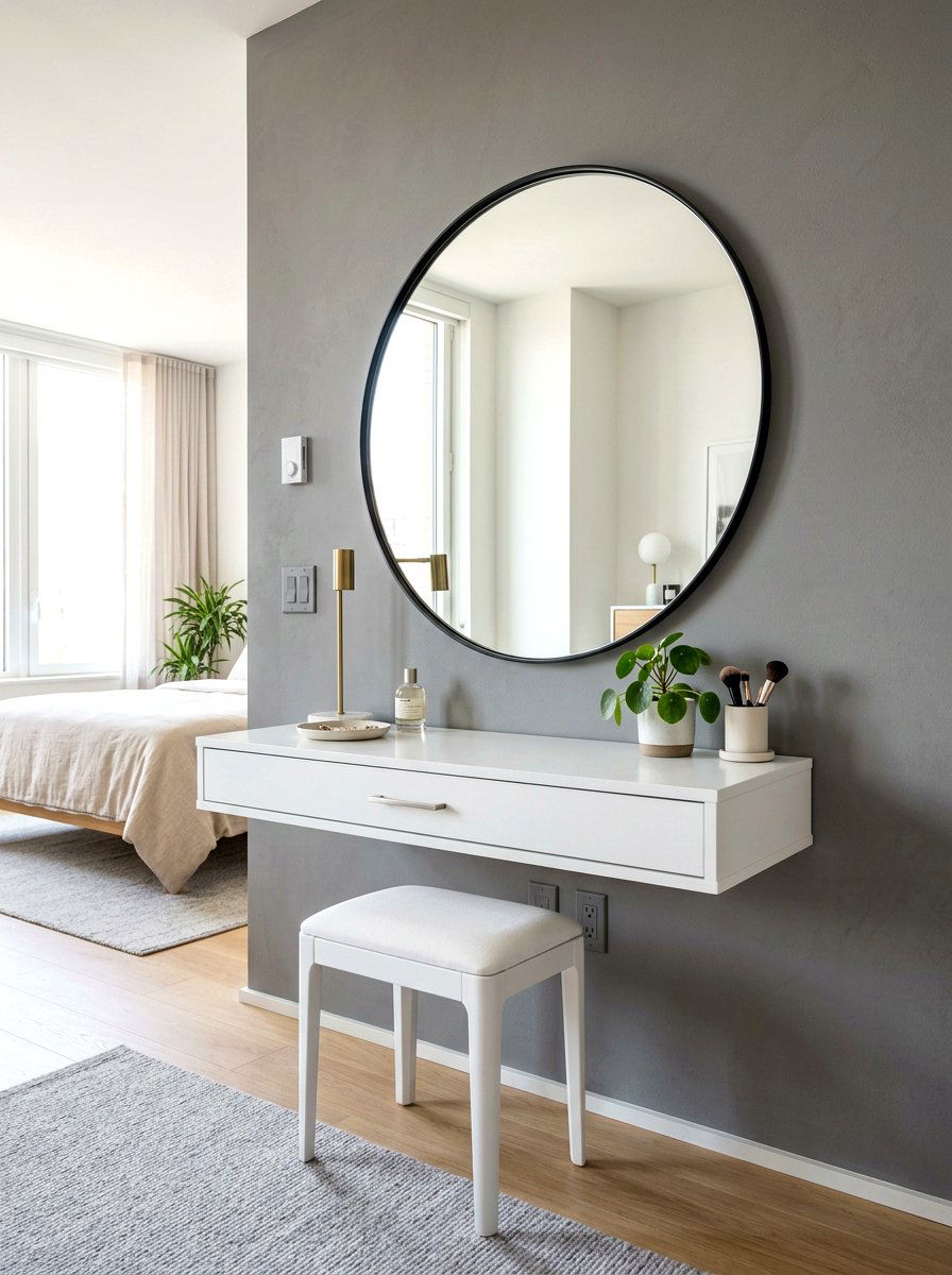 Wall mounted vanity - 30 beauty room ideas