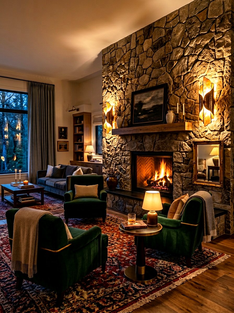 Wall sconce lighting - 30 living room wall decor ideas