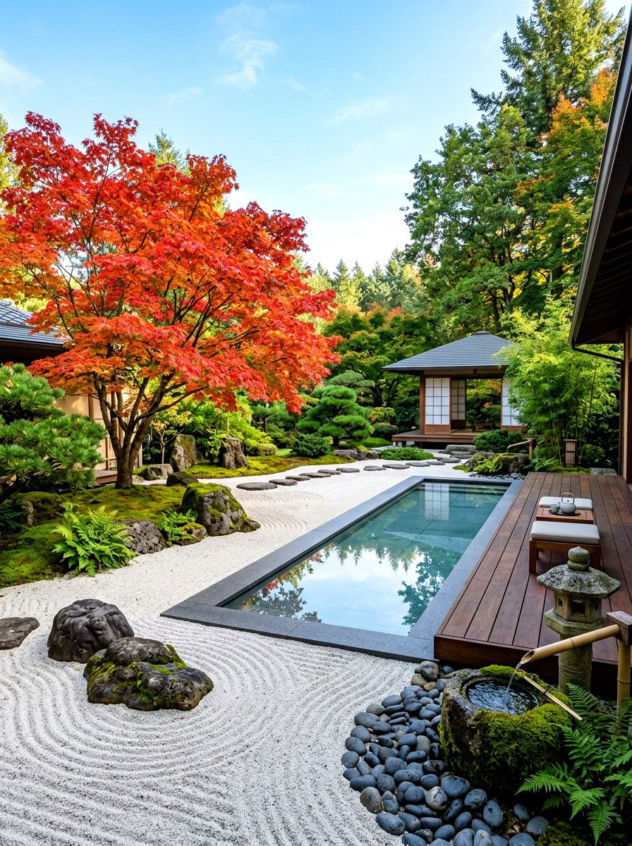 Walled garden sanctuary - 30 resort style backyard lounge ideas