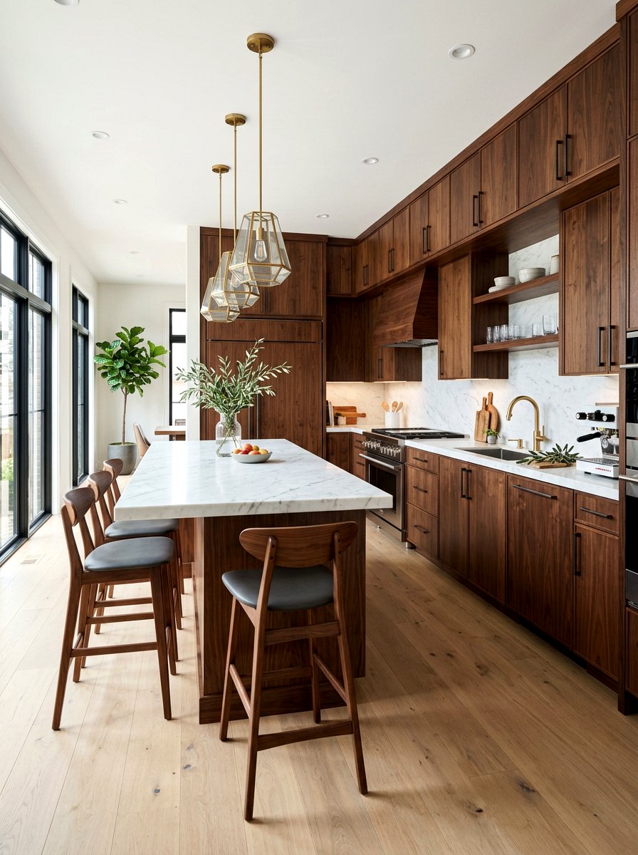 Walnut Kitchen Cabinets - 30 kitchen cabinet ideas