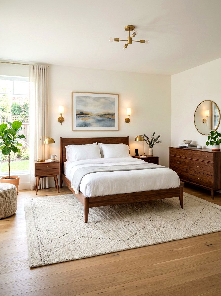 Walnut Wood Bedroom - 30 midcentury bedroom ideas