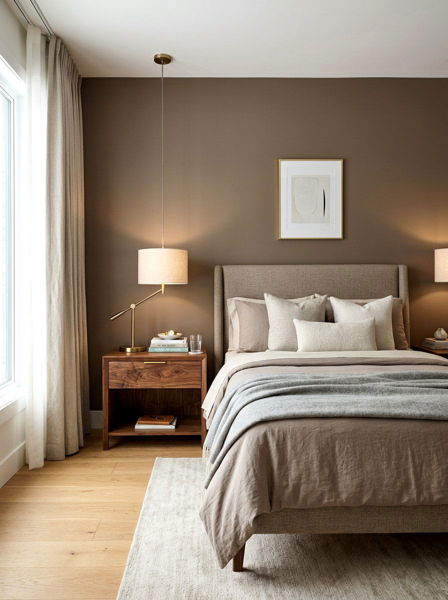 30 Taupe and Walnut Bedroom Ideas For A Warm, Modern Retreat