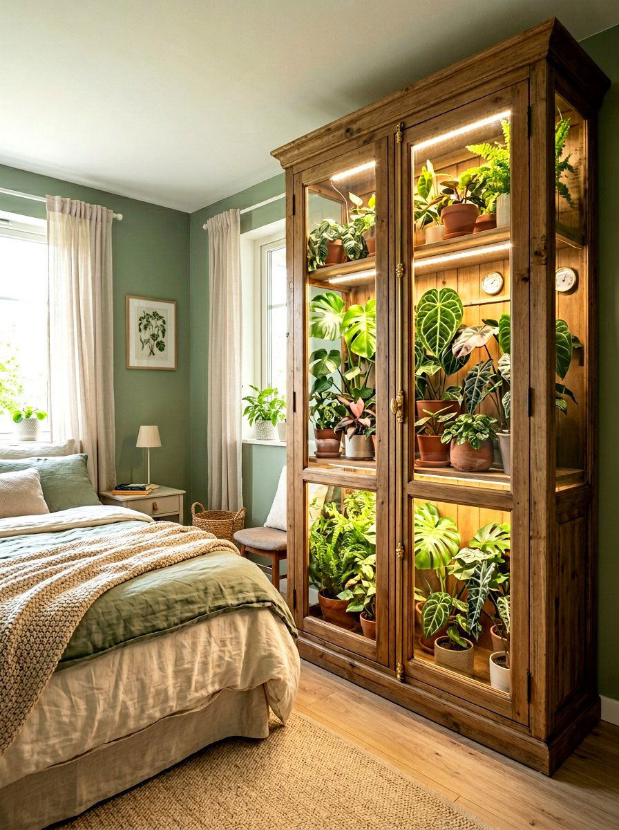 Wardrobe Greenhouse - 30 indoor greenhouse ideas