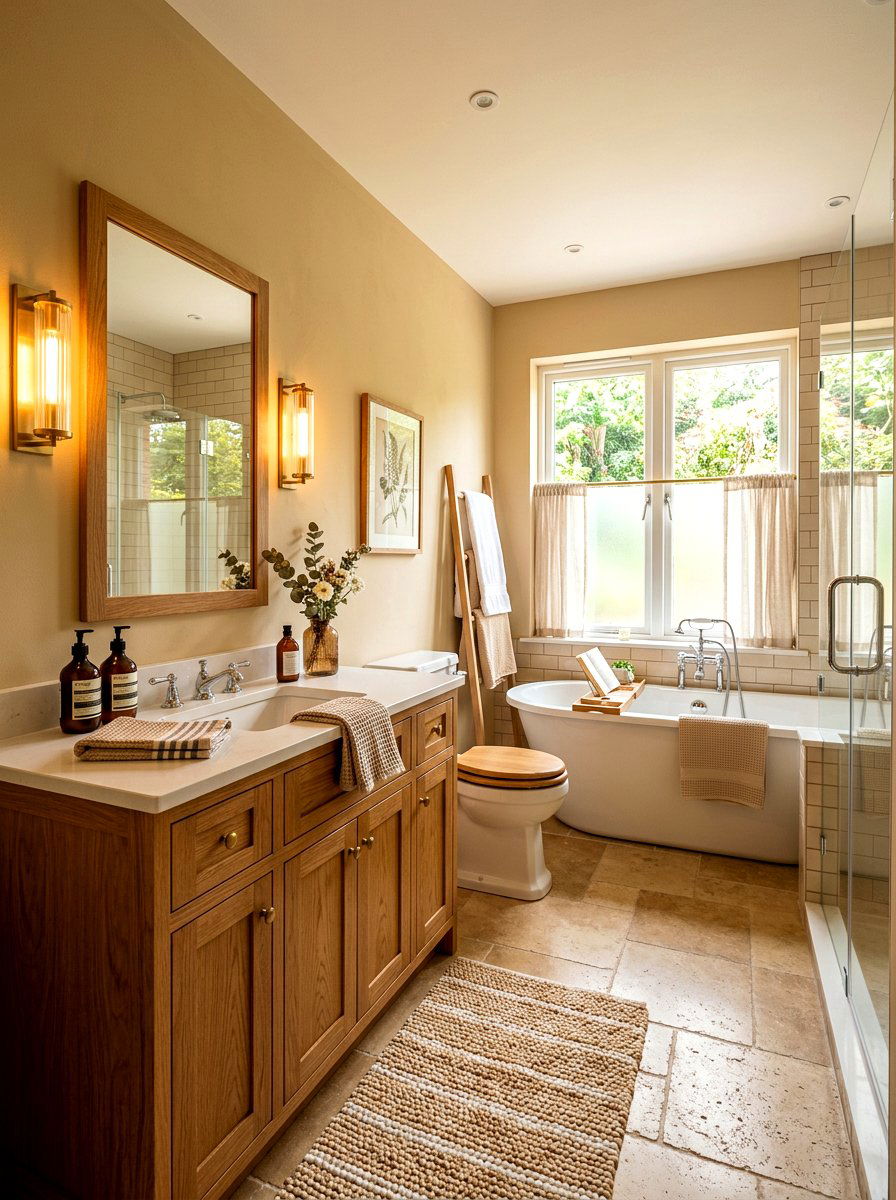Warm Beige Bathroom - 30 beige bathroom ideas