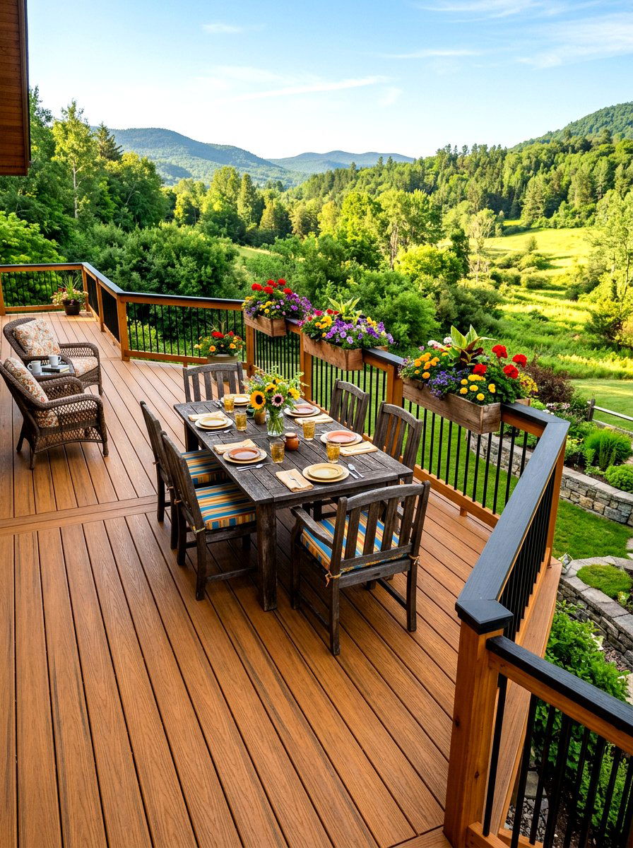 Warm Cedar Composite Decking - 30 composite deck color ideas