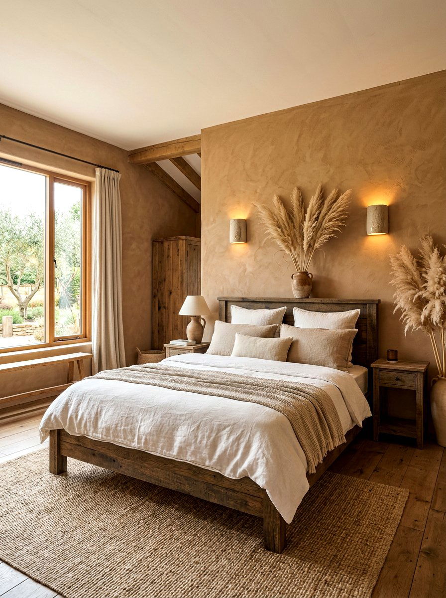 Warm Clay Bedroom - 30 healing color bedroom ideas