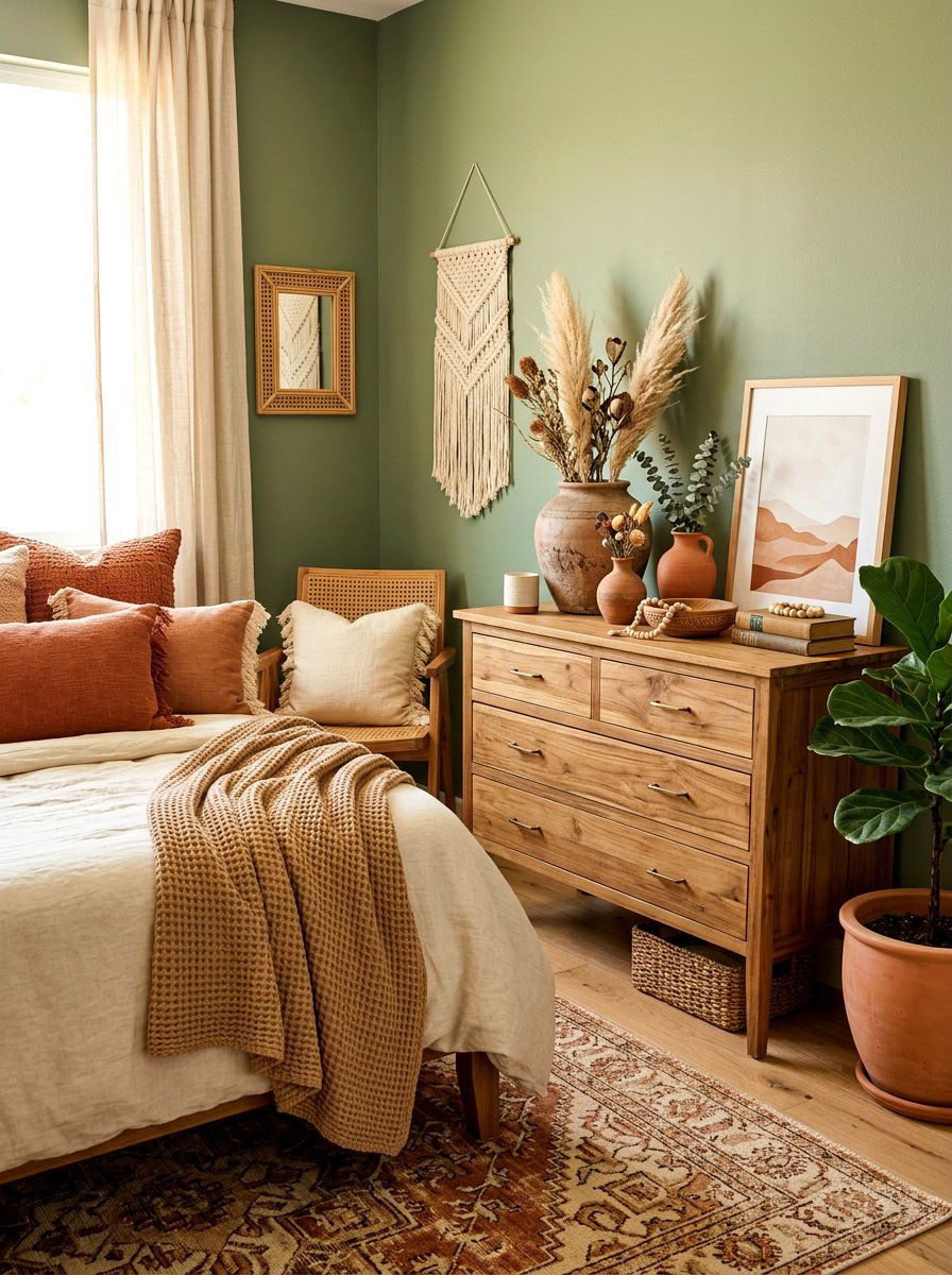Warm Earth Tone Decor - 30 low stimulation bedroom decor ideas