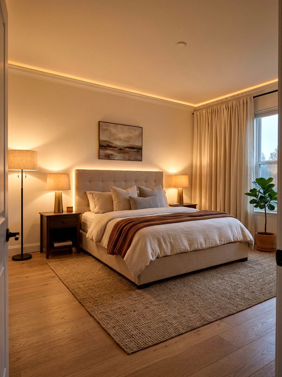 Warm Glow Bedroom - 30 cozy winter bedroom ideas