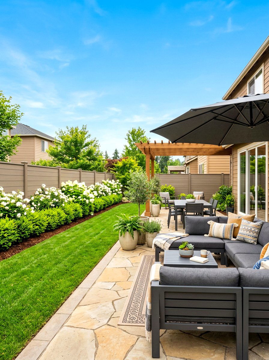 Warm Greige Fence - 30 fence paint ideas
