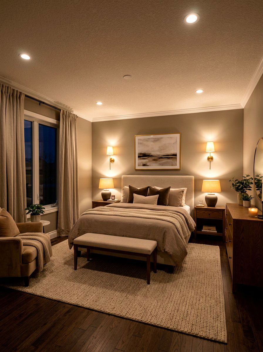 Warm Lighting Bedroom - 30 soft luxury bedroom ideas