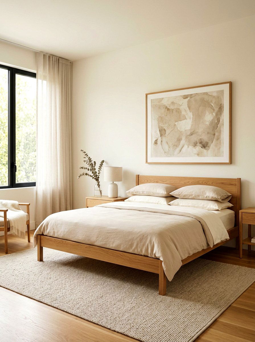 Warm Minimalist Bedroom - 30 quiet luxury master bedroom ideas