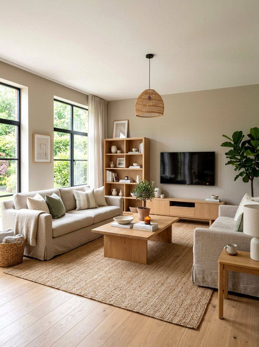 Warm Neutral Wall Color - 30 invisible wellness home ideas