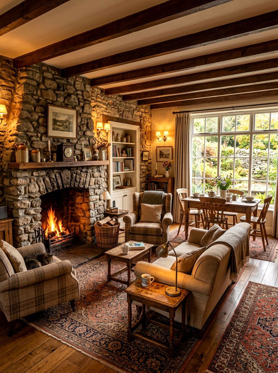 Warm Rustic Cottage Room - 30 Tuscan supper room ideas