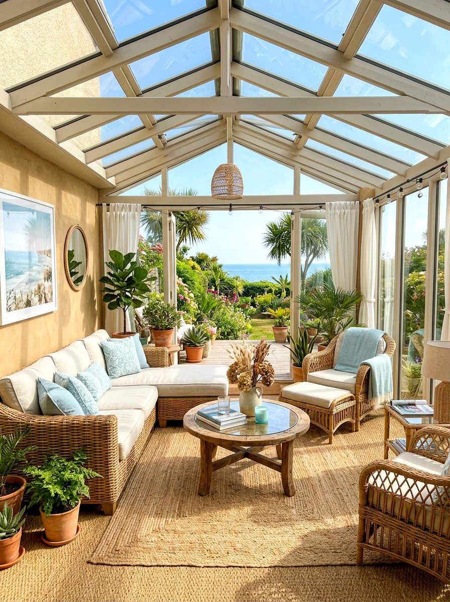 Warm Sand Sunroom - 30 warm neutral paint ideas