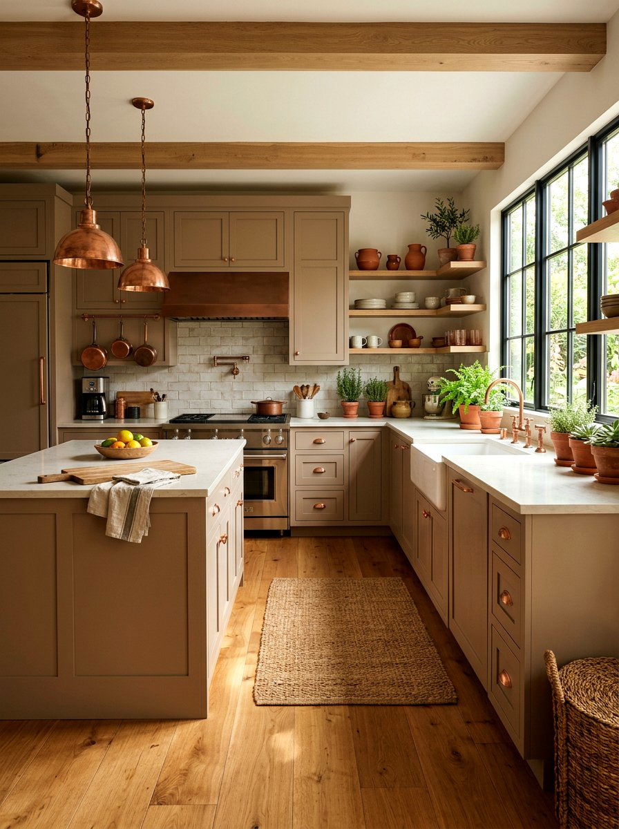 Warm Taupe Kitchen Aesthetic - 30 taupe kitchen ideas