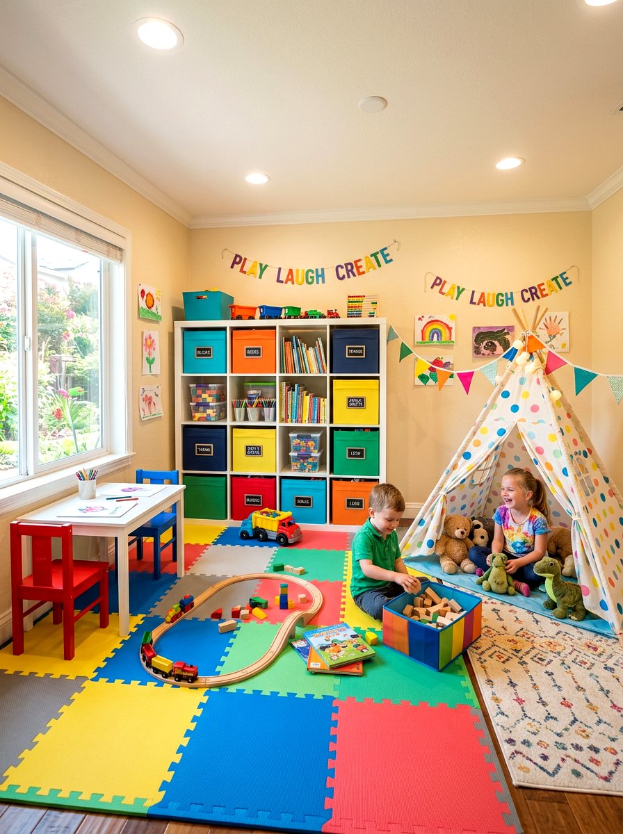 Warm Vanilla Playroom - 30 warm neutral paint ideas