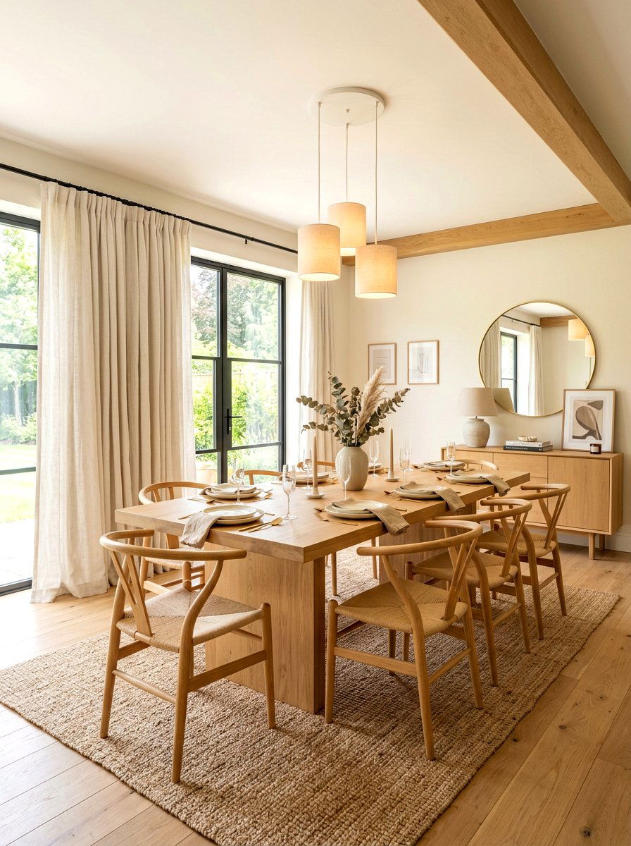 Warm White Dining Room - 30 dining room color ideas